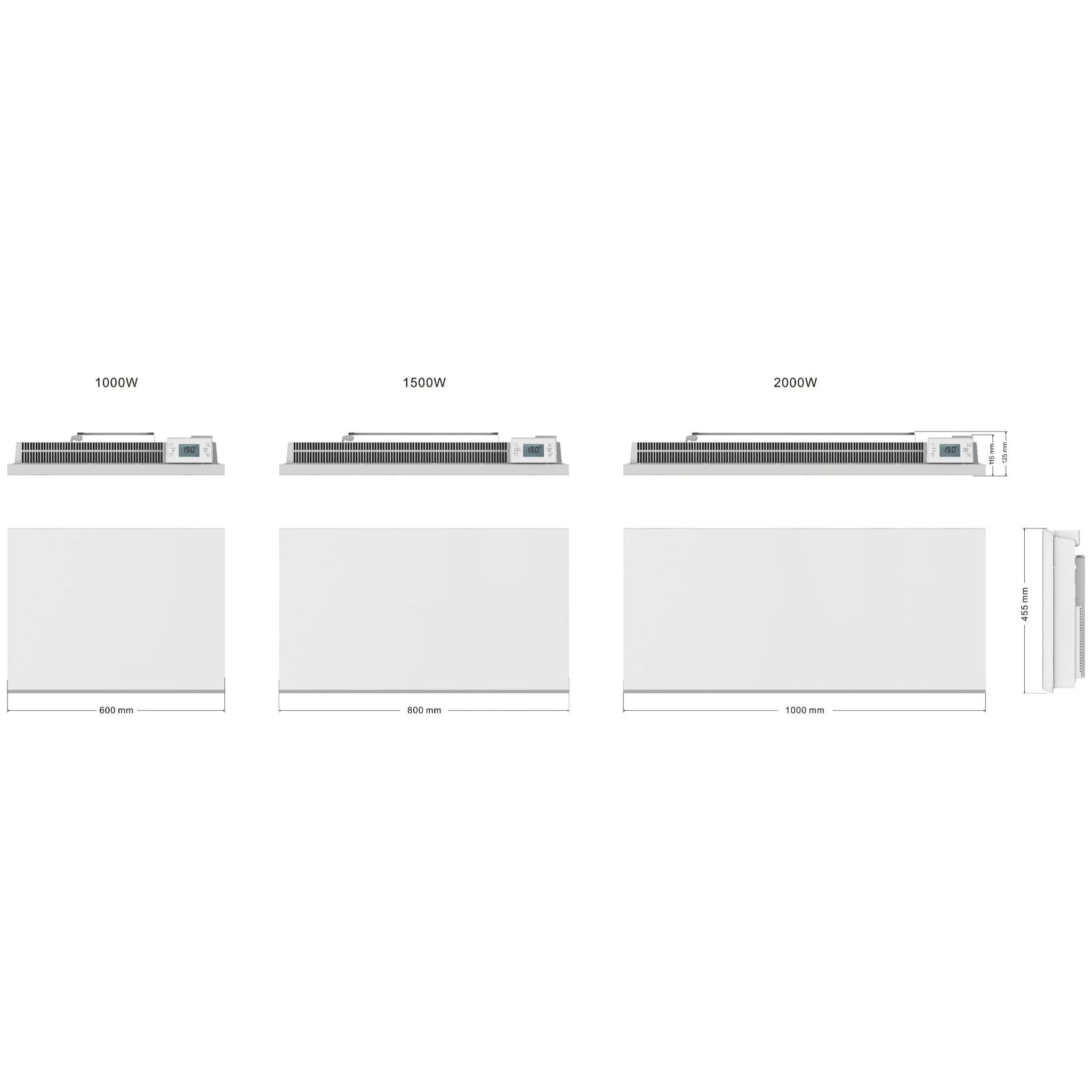 Radiateur électrique céramique POAS 1000W