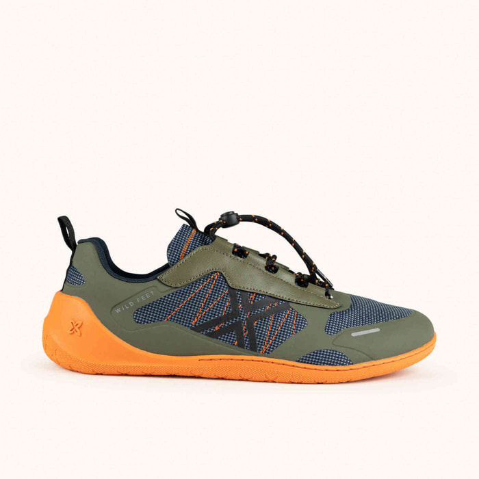 MUNICH FREESTEP 02 Zapatillas Barefoot Estilo Sport Verde y Naranja