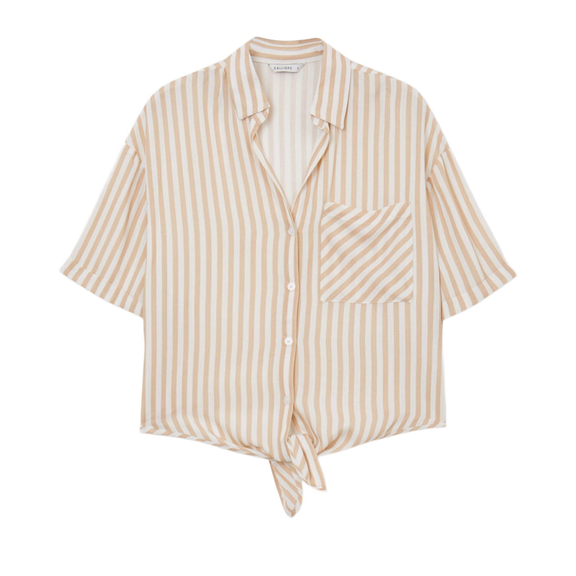 Camicia a righe con nodo