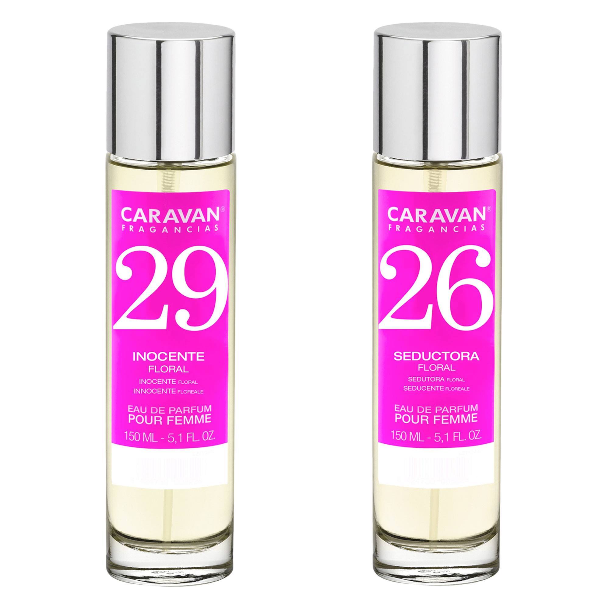 Caravan fragancias - caja de regalo con 2 perfumes: nº26 y nº29 de 150 ml, para mujer