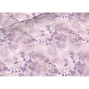 Completo Lenzuola 100% Cotone Coppery Lilla