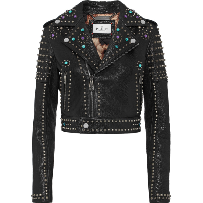 PHILIPP PLEIN Leather Jacket