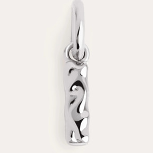 Charm Letter Organic in Argento