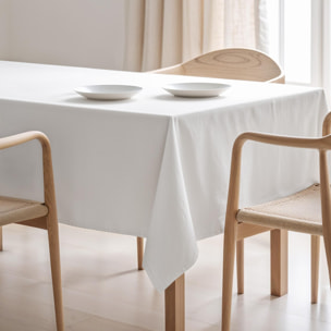 Nappe unie anti-tâches ZEN BLANC