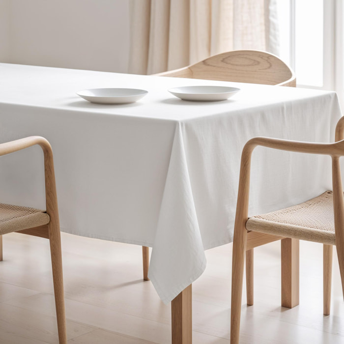 Nappe unie anti-tâches ZEN BLANC