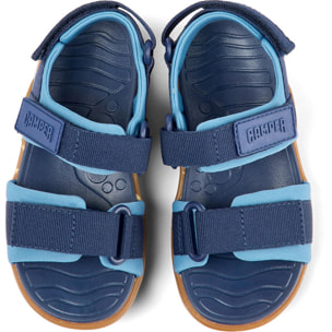 CAMPER Wous - Sandalias Azul Infantil Unisex