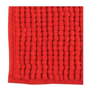 Tapis de bain Microfibre CHENILLE 60x90cm Rouge MSV