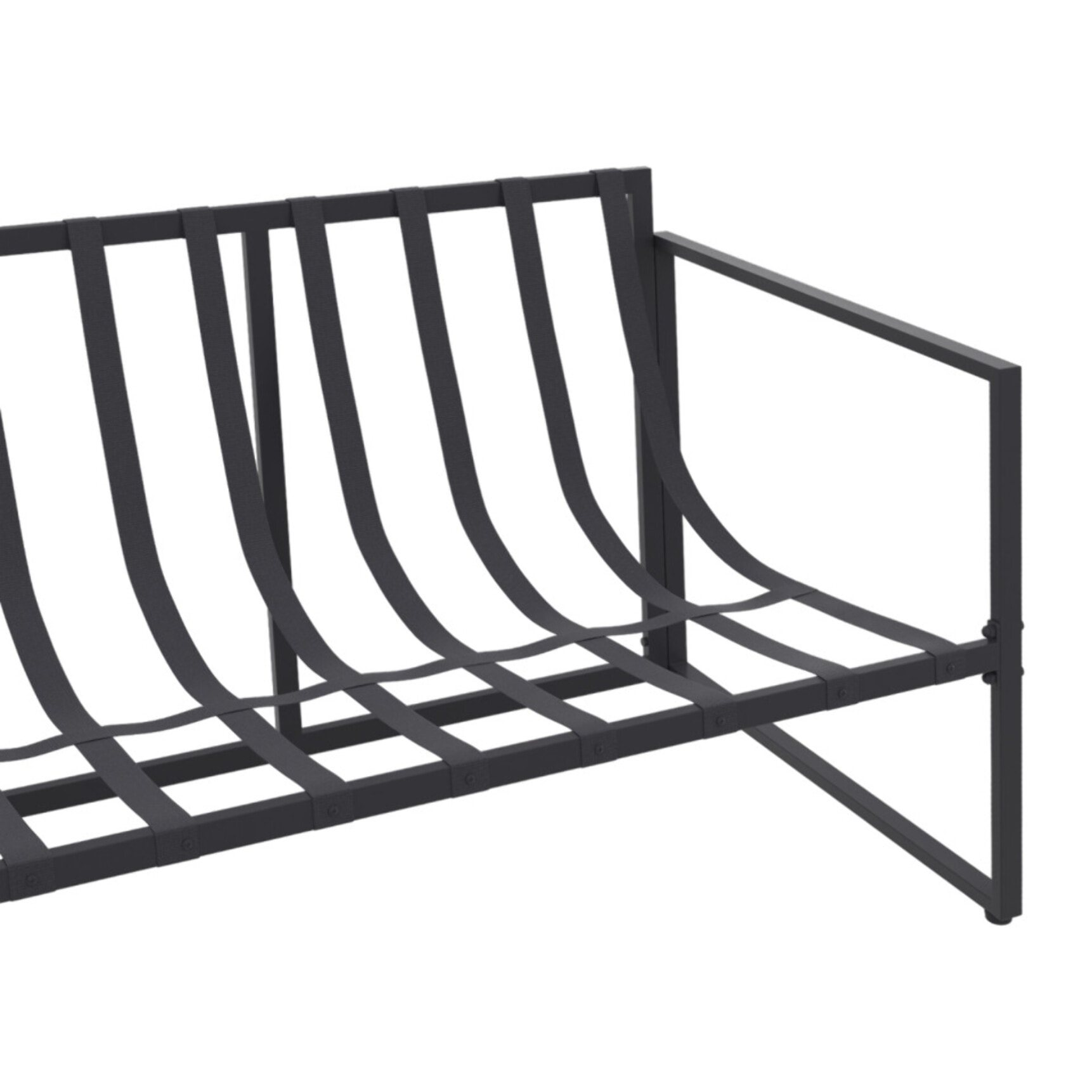 Salon de jardin d'angle Tropéa 6 places avec coussins gris