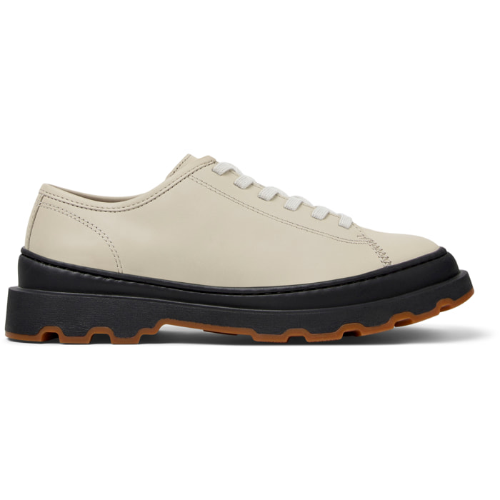 Scarpe stringate - CAMPER Brutus+ - Beige - Pelle liscia