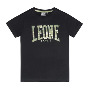 T-shirt da bambino in cotone Leone Camouflage