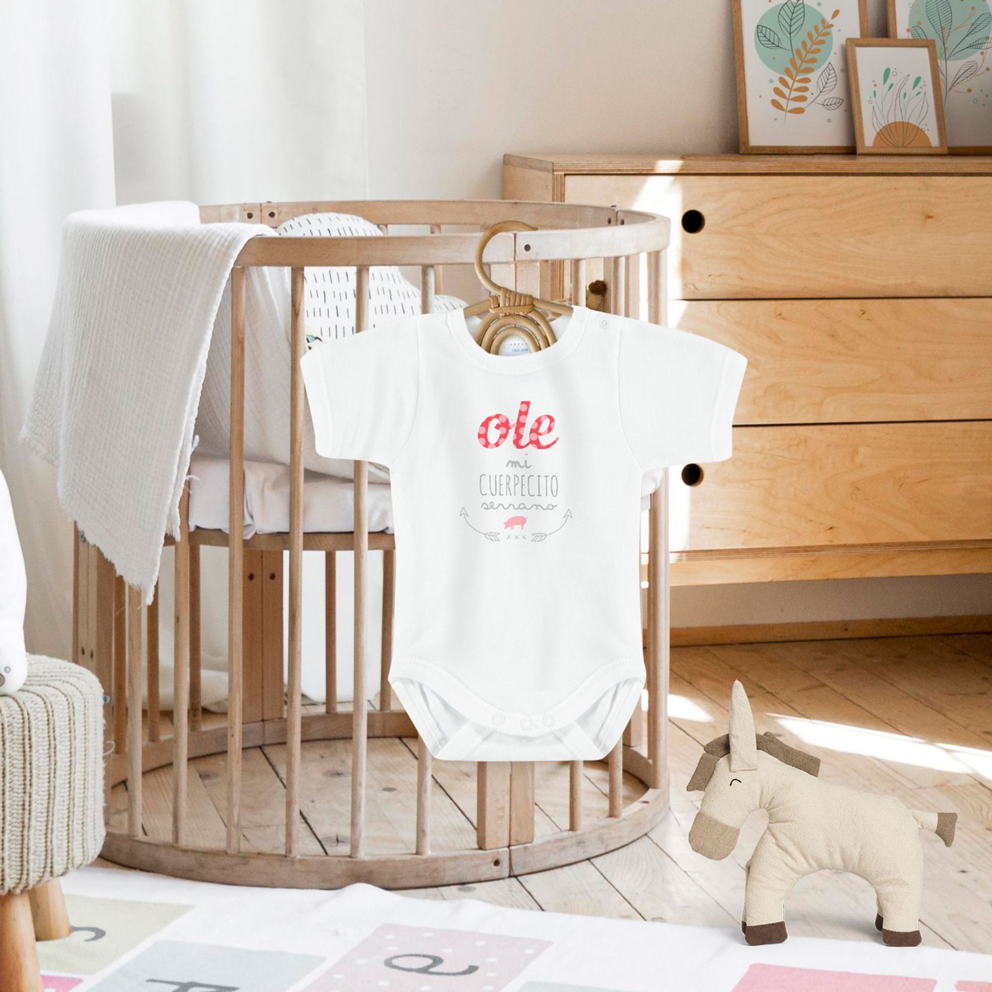 Body bebé personalizado frases algodón