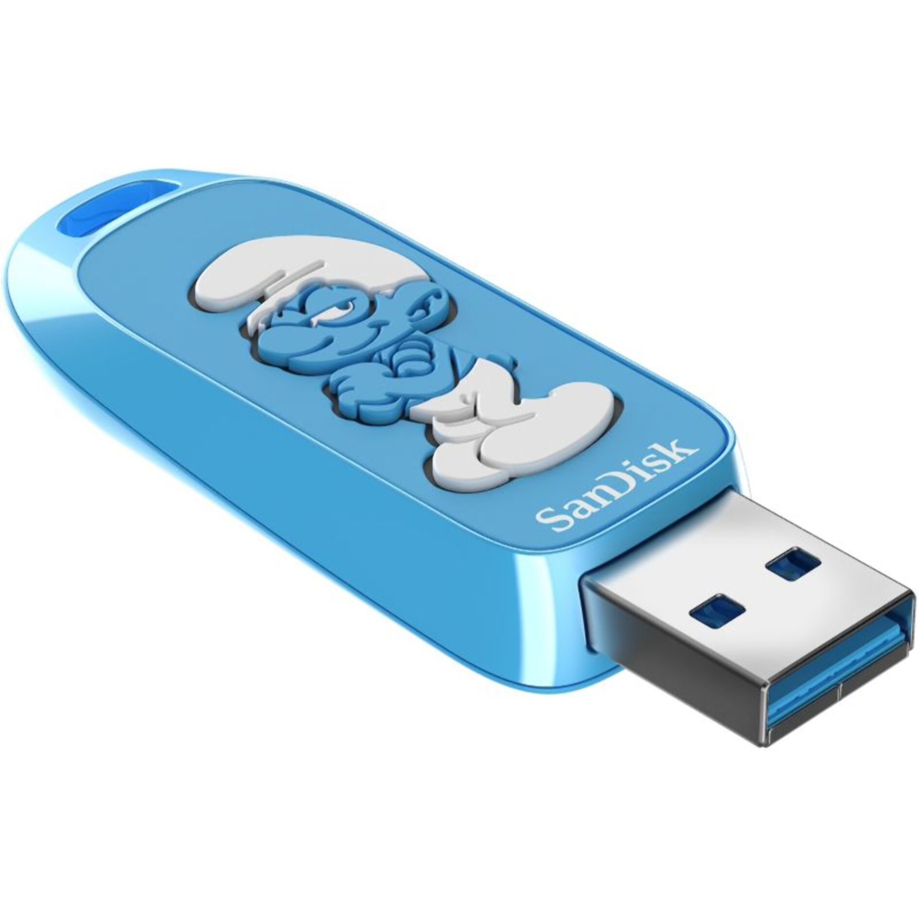 Clé USB SANDISK 64Go 3.2 Edition Schtroumpf a lunettes