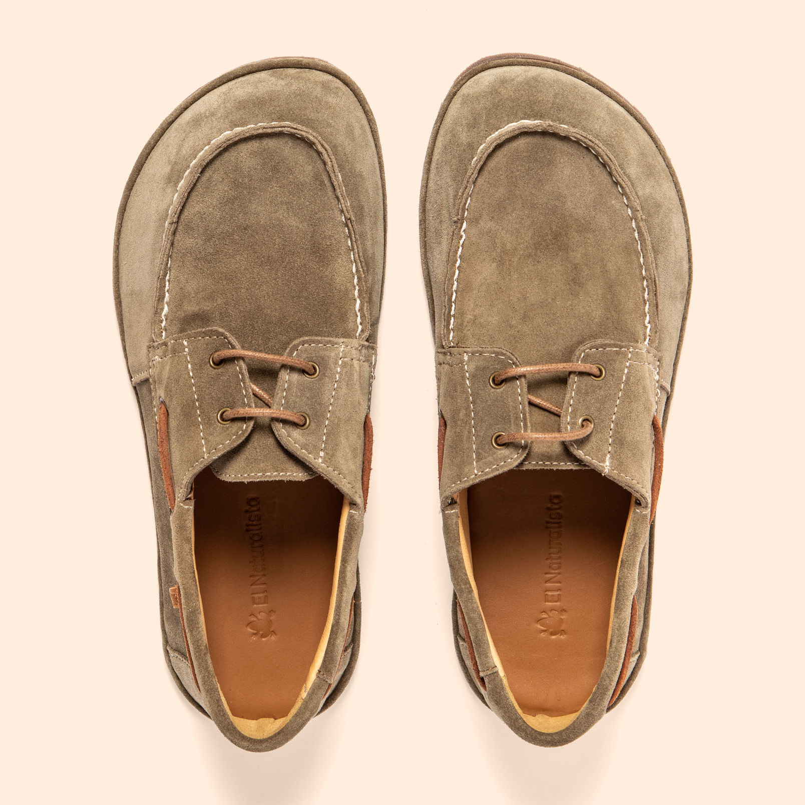 Zapatos N5675 SILK SUEDE LAND/ BARE color Land