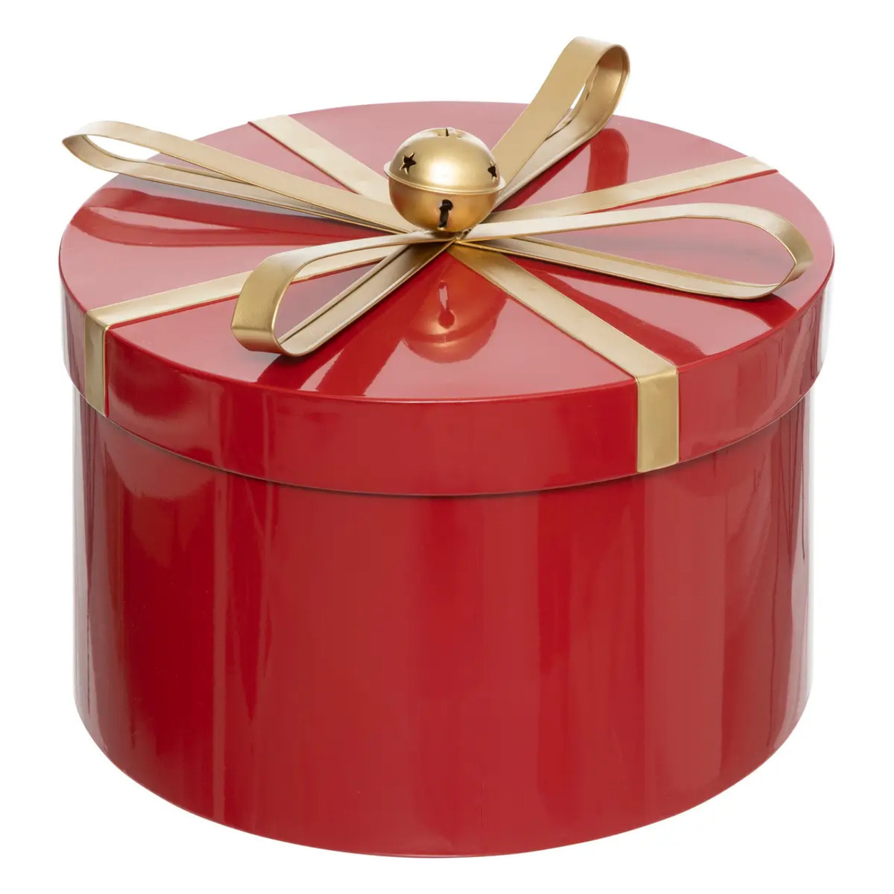 BOITES RONDES METAL ROUGE X3