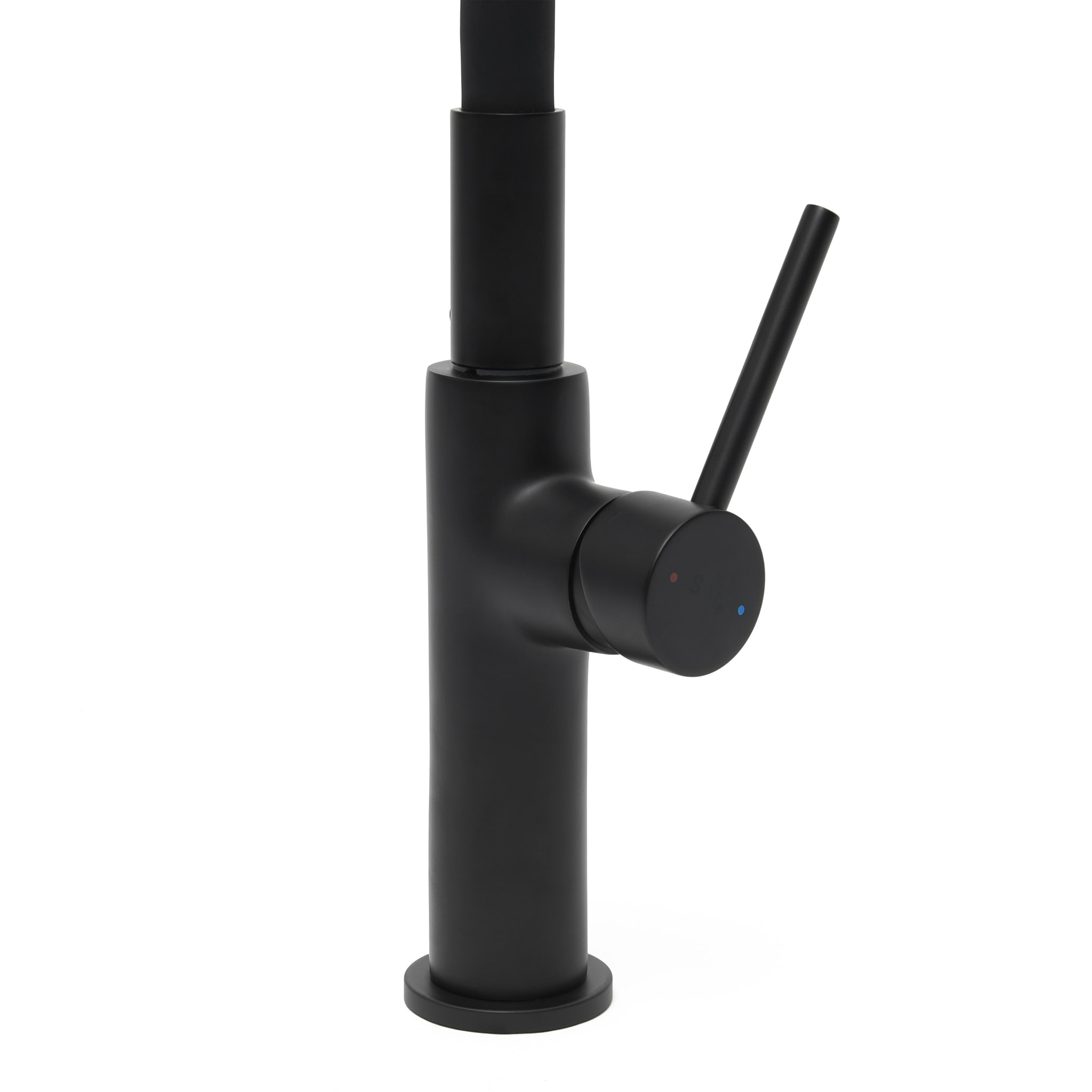 Mitigeur pour évier de cuisine, bec flexible en silicone, aérateur Neoperl®, cartouche en céramique, noir mat (SATBSD290CM)