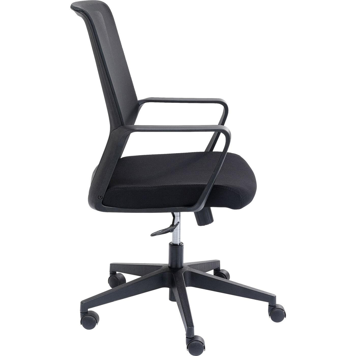 Chaise de bureau pivotante Max noire Kare Design