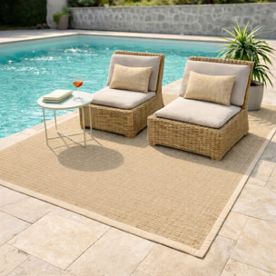 Tapis intérieur extérieur imperméable FORMENTERA - Naturel
