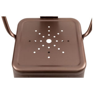 Lot de 2 chaises pour îlot central 67 cm en métal cuivre - Indus