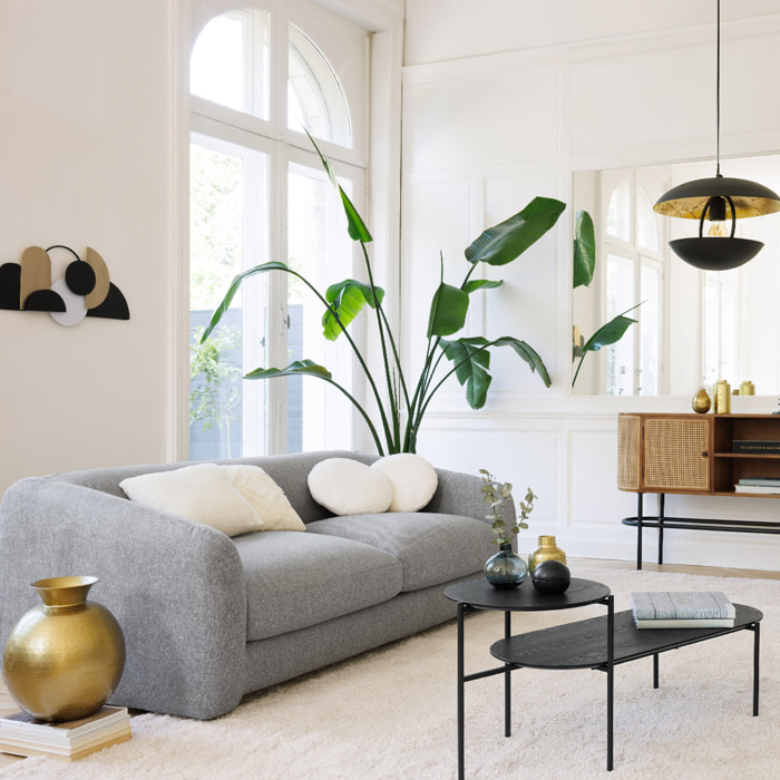 Coussin "Subli" blanc ivoire D40cm