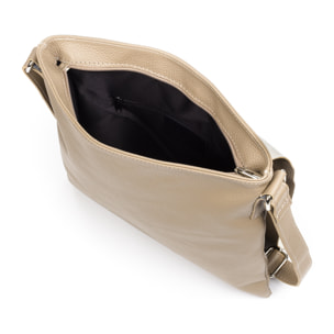 Agnadello Borsa Messenger Donna. Pelle autentica Dollaro.