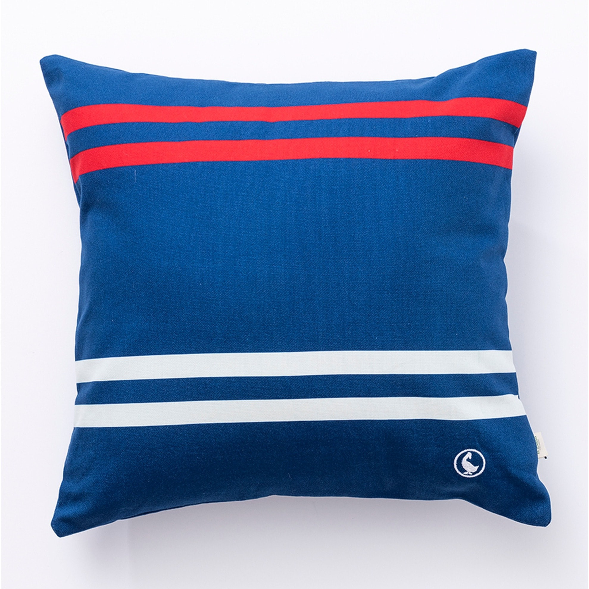 Set de 2 cojines 40x40cm 100% algodón 300gsm color azul marino el ganso