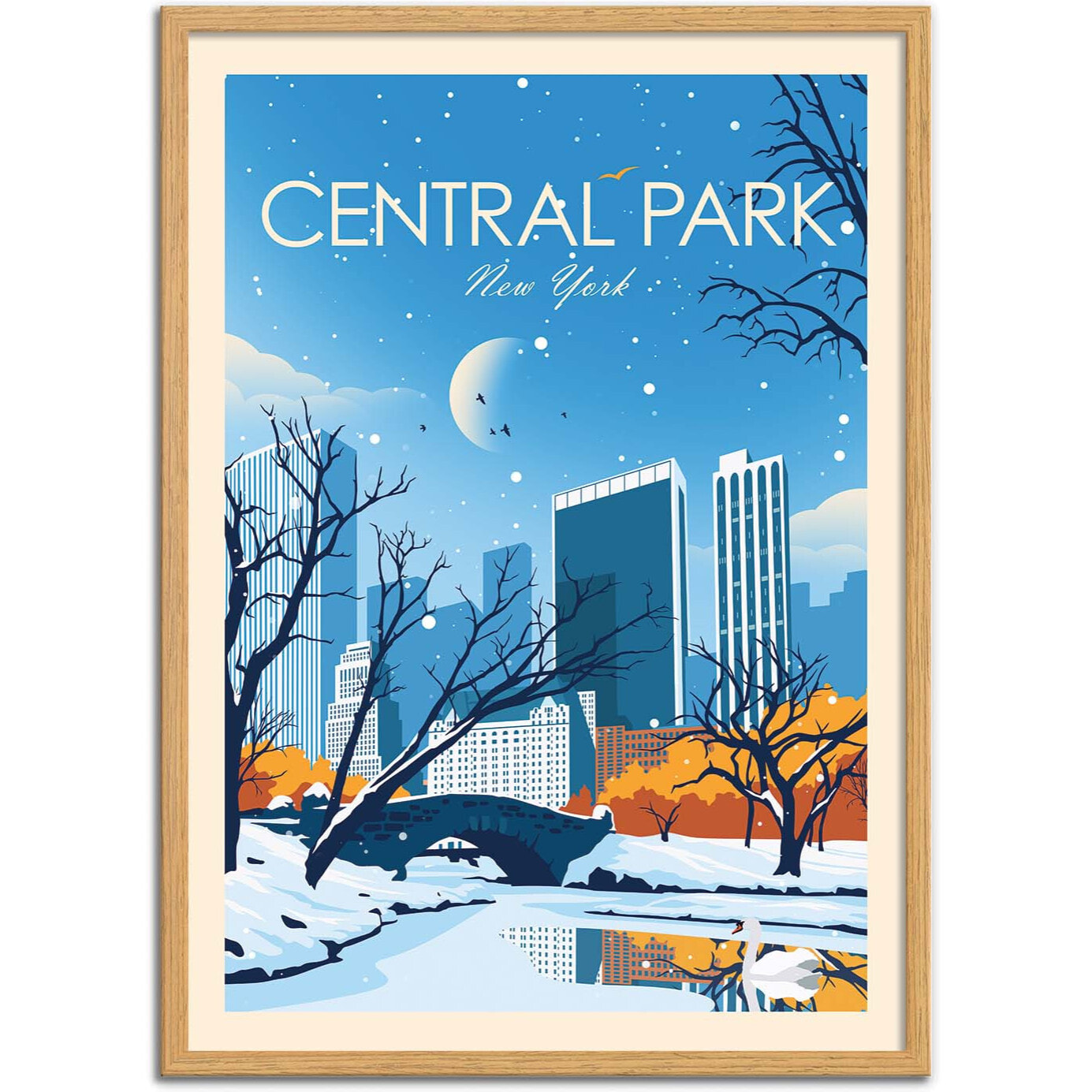 Affiche - Central Park New-York - Studio Inception