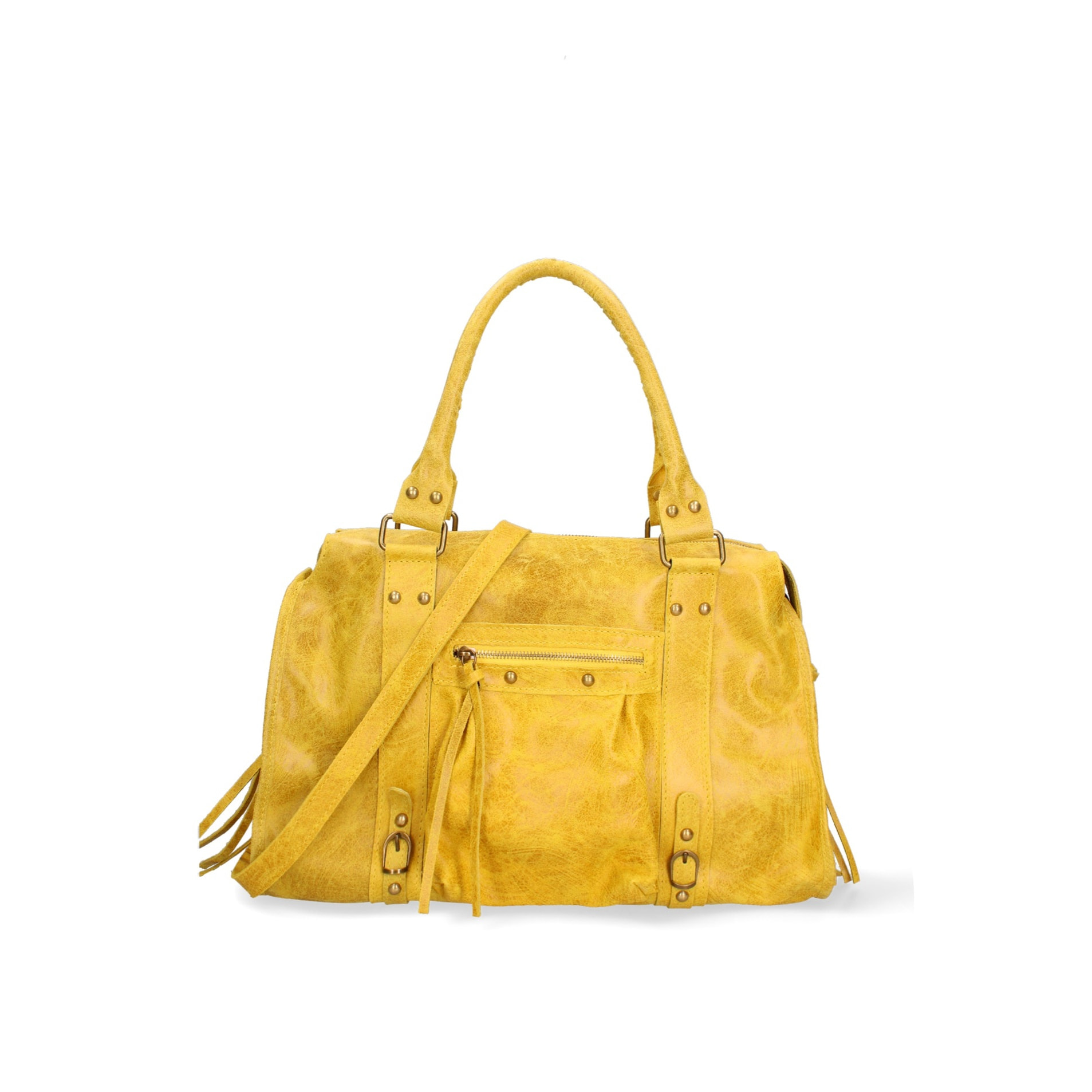 Borsa a spalla da donna - Modello Elara - Vera pelle - 41.0 x 28.0 x 13.0 cm