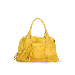 Borsa a spalla da donna - Modello Elara - Vera pelle - 41.0 x 28.0 x 13.0 cm