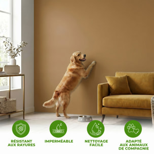 Rouleau adhésif décoratif Vinyle au Mètre - Cuivre - Sticker Lavable Imperméable Mur Cuisine Meubles