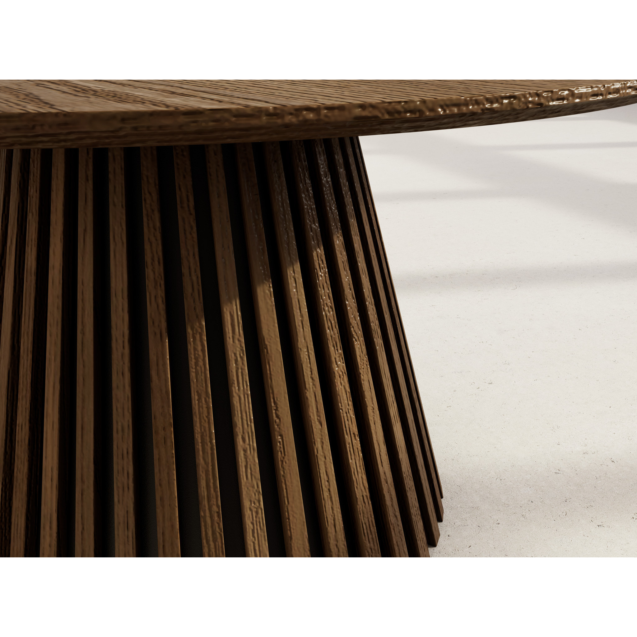 Freya - ensemble table basse et bout de canapé - Effet noyer