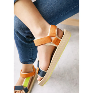 Sandalias De Mujer Forest Neo Naranja / Beige D.Franklin