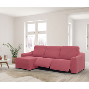Funda para Chaise Longue izquierda (visto de frente ) brazo largo SÚPER ELÁSTICA con RELAX modelo HELENA