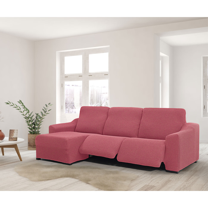 Funda para Chaise Longue izquierda (visto de frente ) brazo largo SÚPER ELÁSTICA con RELAX modelo HELENA