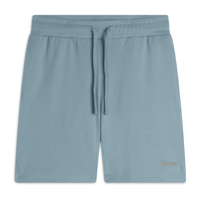 Pantaloncini regular fit con spacchi laterali