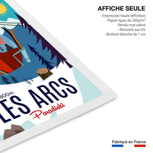 Poster de paradiski les arcs Affiche seule