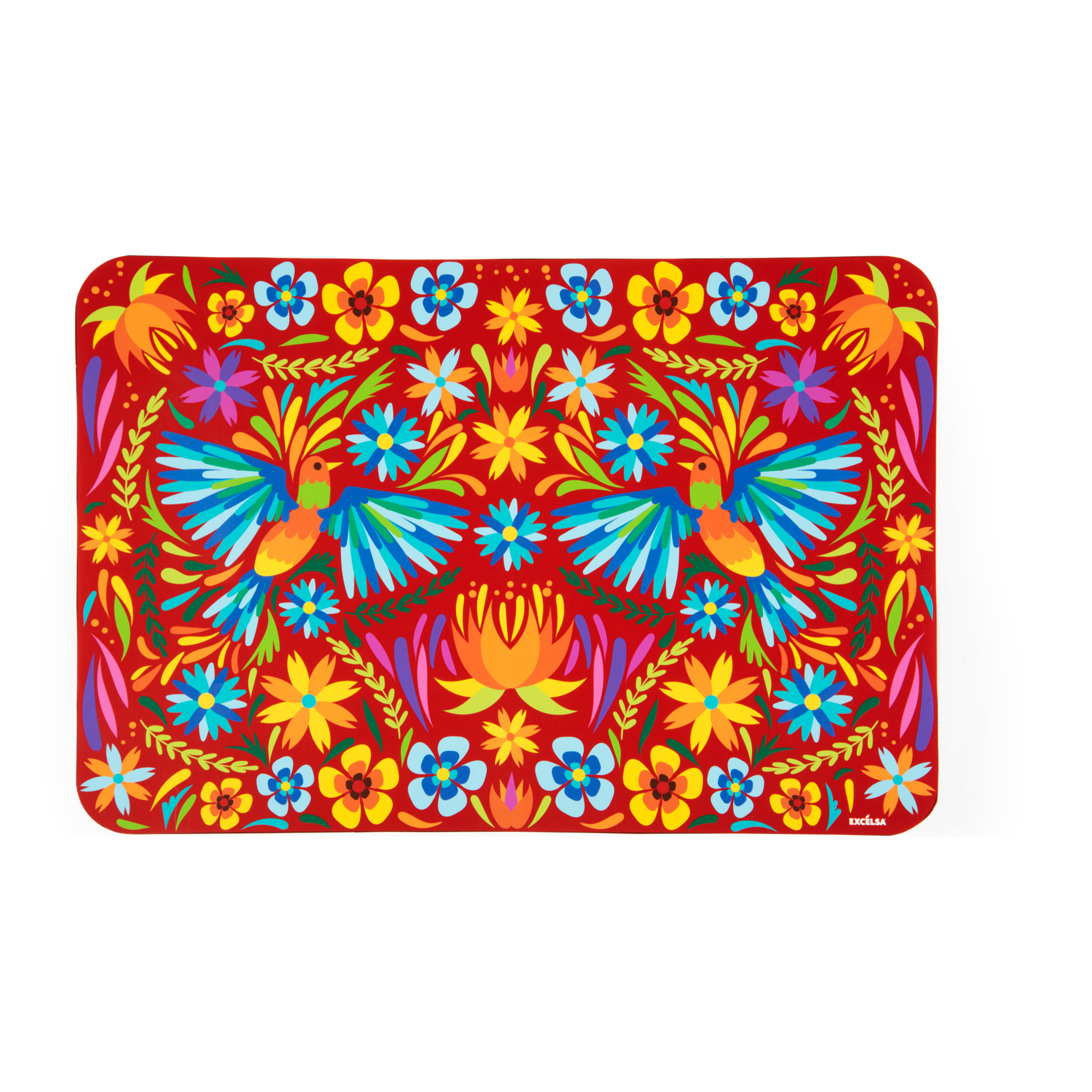 Set 6 Tovagliette Excelsa – Mexican Flowers, Plastica Multicolore