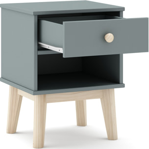 Table de chevet enfant 1 tiroir en bois - ELISE