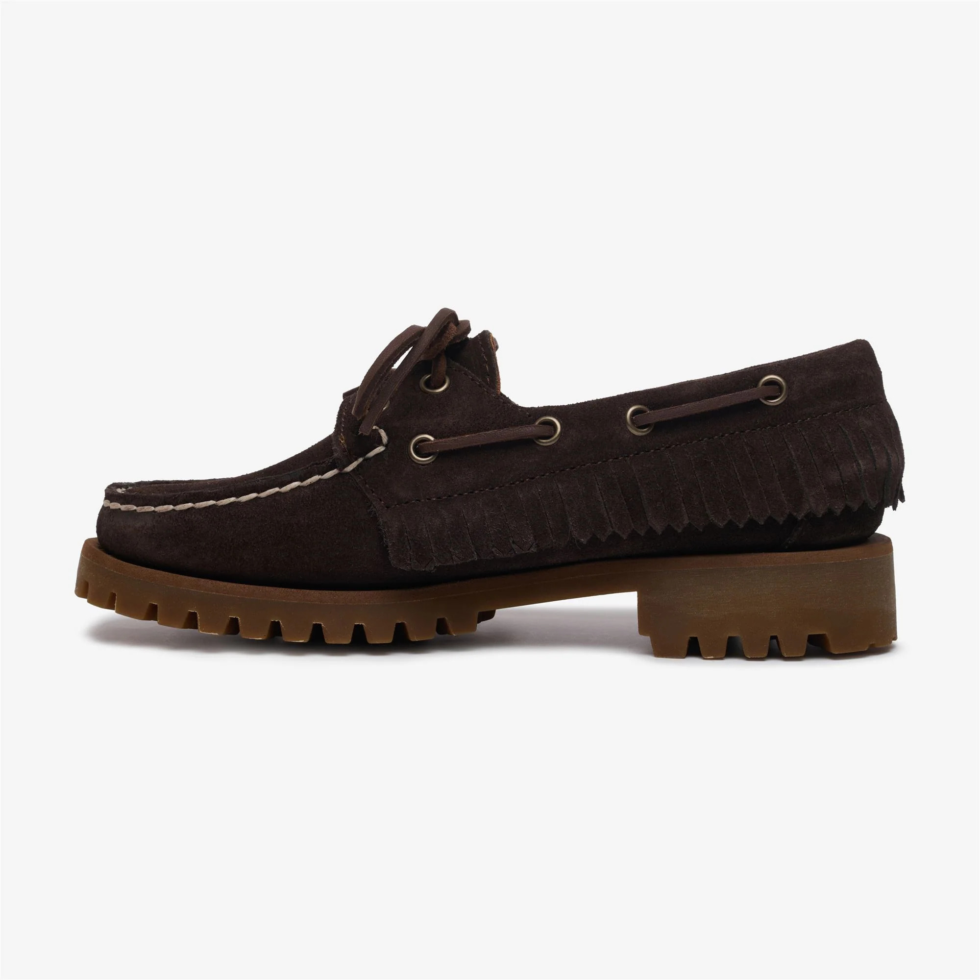 Sebago - Docksides Donna Marrone - Ranger Suede Fringe Woman