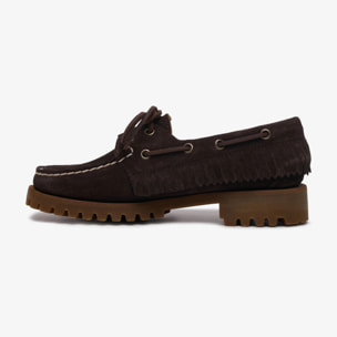 Sebago - Docksides Donna Marrone - Ranger Suede Fringe Woman
