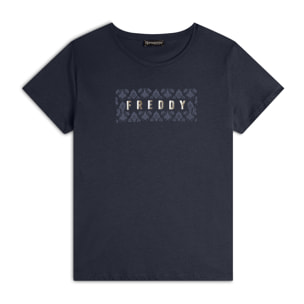 T-shirt in jersey leggero con grafica floreale