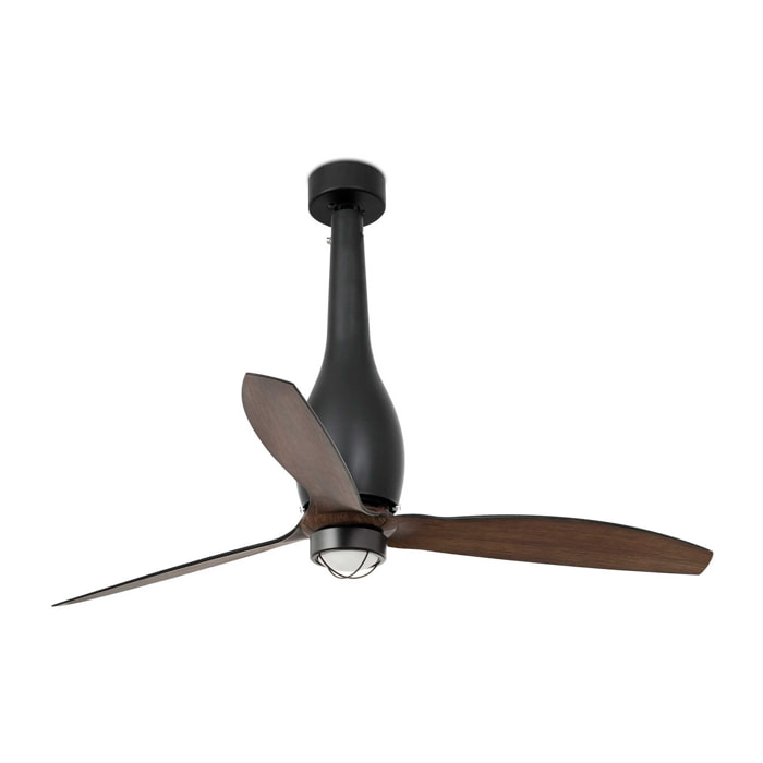 ETERFAN M LED Ventilateur noir mat/bois DC