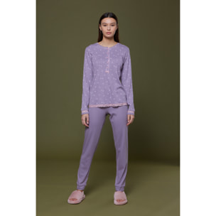 Pigiama donna caldo cotone florence Noidinotte