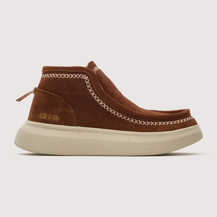 Botines Piel Serraje Marrón - Tundra