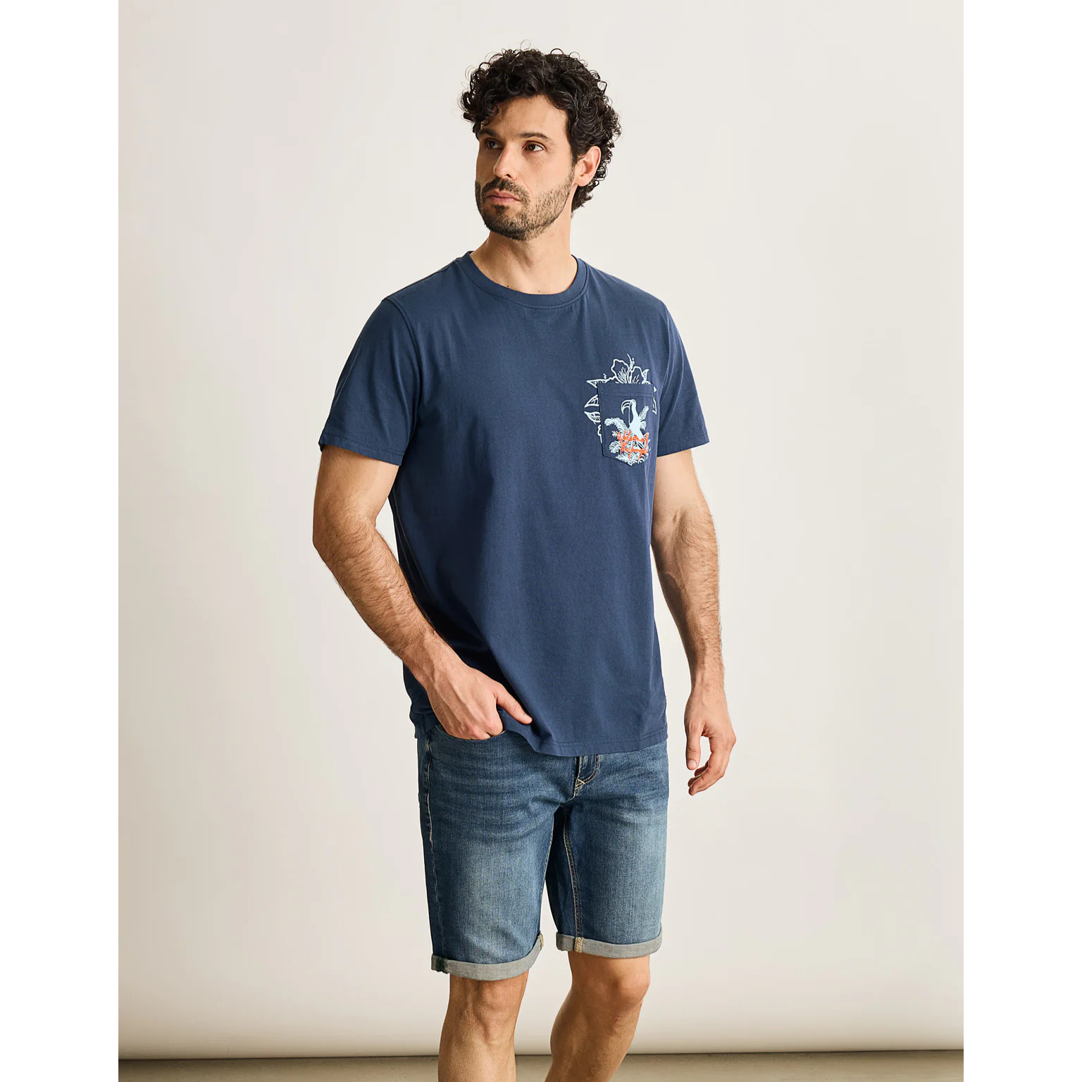 Camiseta Manga Corta Azul Marino - Rory