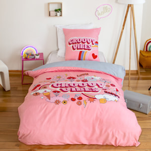 Parure de lit enfant 100% microfibre - groovy vibes