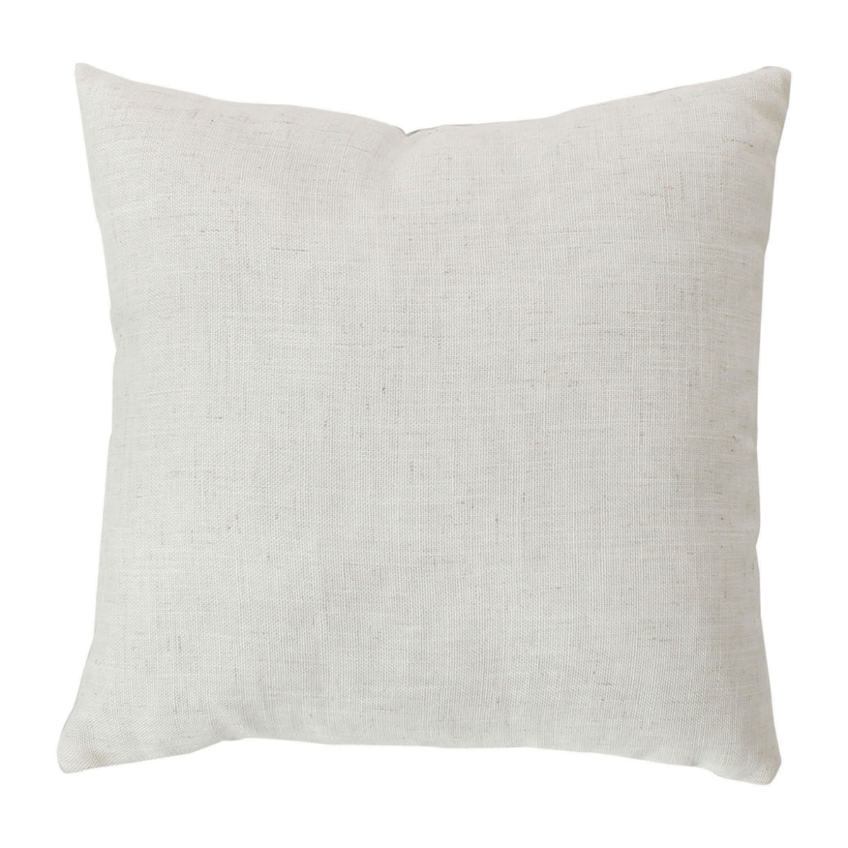 Coussin carré  - Effet lin - Ecru