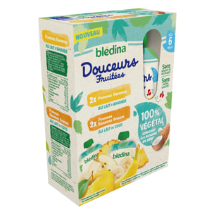 16 Gourdes 100% Végétales 4x(4x90g) - Blédina Dès 6 Mois