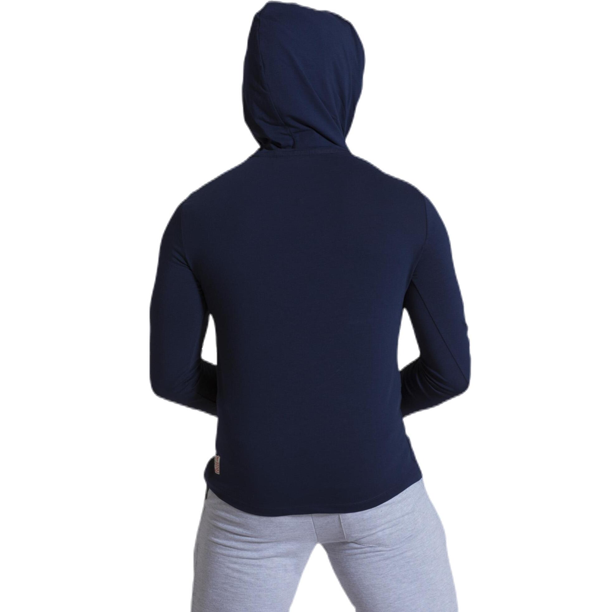 T-shirt da uomo con cappuccio maniche lunghe Leone 1947 Apparel