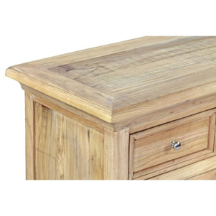 Credenza buffet in legno di olmo, 4 ante e 4 cassetti 210x45x87 cm