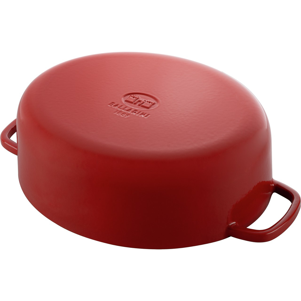 Cocotte en fonte, Ovale, Rouge, 33 cm